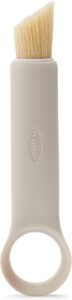 Chef'n ShroomBroom Mushroom Cleaning Brush and Corer, 5.38 inches, Taupe